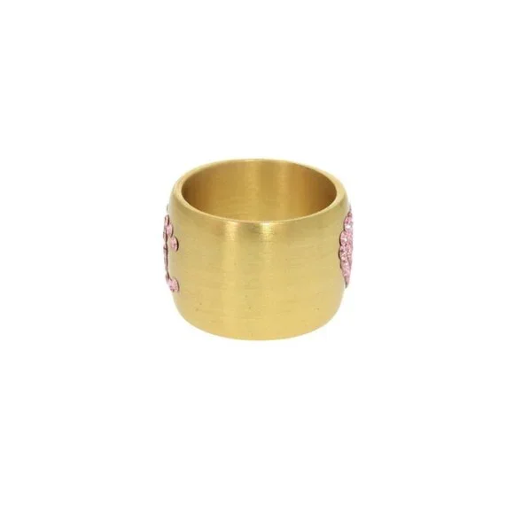 CHANEL Authentic Gold Logo Ring - Picture 4 of 8
